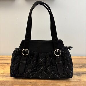 Vera Bradley Black Quilted Shoulder Bag